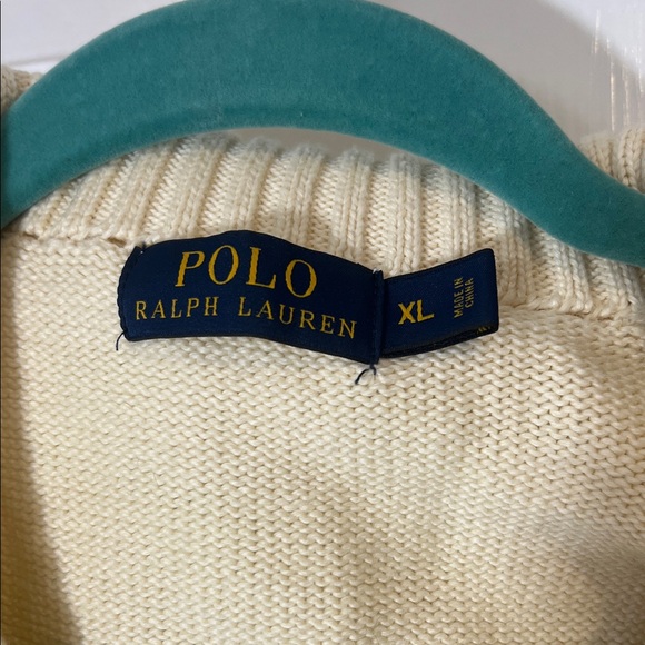 Polo by Ralph Lauren Off-White Zip-Up Sweater - Picture 2 of 6